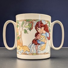 Villeroy & Boch Little Cat Doppel-Henkelbecher Design R. Faure Katzen Jugendstil