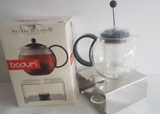 BODUM Teebereiter mit Stövchen Edelstahl  Teekanne, 1 l