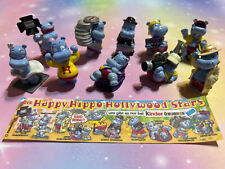 Ü Ei Komplettsatz Happy Hippo Hollywood Stars 1997 + ein BPZ