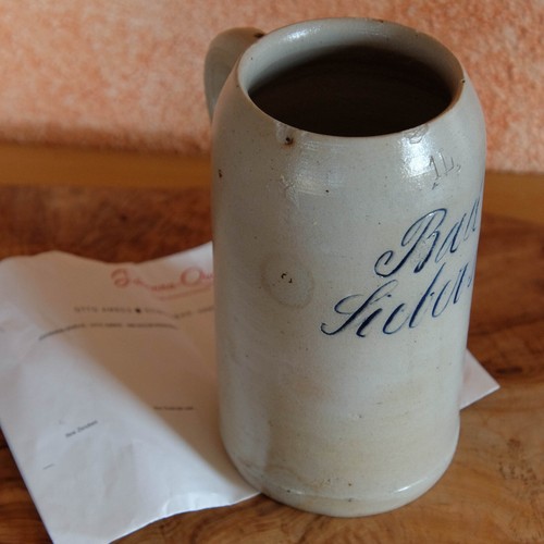 Antik geritzter bierkrug - geritzter,