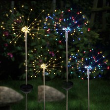 2 Stück LED Solar Feuerwerk