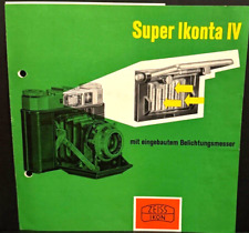 #A0444-Zeiss Ikon Super Ikonta IV mit eingebautem Belichtungsmesser Anleitung