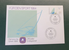 Erstagsbrief , FÜR DEN SPORT , mi nr 1208 , sonderstempel bonn , vom 12.04.1984
