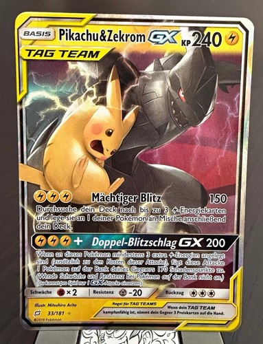 Pokémon tcg pikachu zekrom - pokémon, &