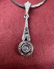 Art Deco Anhänger, 585 Gold, Diamanten, Platin, antik, Damen, Kettenanhänger