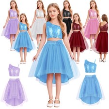 Mädchen Festkleid Prinzessin Kleid Geburtstag Feiern Auftritte Rock Unregelmäßig