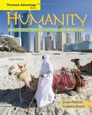 Humanity: An Introduction to Cultural Anthropology (Cengage Advantage Books) - J