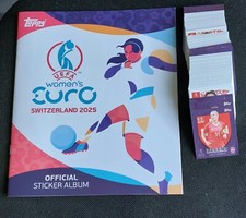 TOPPS Fußball Women`s EURO EM 2025 Schweiz Komplettsatz  308 Sticker Album dabei