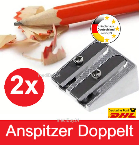 Anspitzer metall bleistift - 2x,