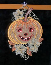 Fensterbild halloween kürbis - fensterbild,
