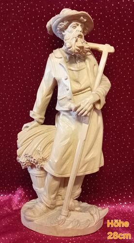 Holzfigur bauer mit - holzfigur,