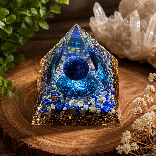 Lapis lazuli pyramide kristall - pyramide,