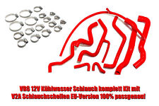 Kühlwasserschläuche für VW Golf III 3 2.8 VR6 Silikon Kühl Schlauch Set rot