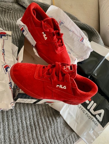 Fila red nubuk sneaker vintage - fila,
