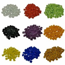 1kg 1000g 10x10 mm Soft Glas Mosaik 1x1 verschiedene Farben Glasmosaik basteln