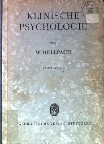Klinische psychologie mit - psychologie.,