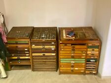 3 x antike Setzkästen