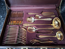 SBS Besteckset Solingen -Toscana - Gold -23/24 Karat - hartvergoldet - 70 teilig