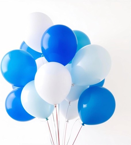 Luftballons blau weiß 35 - ø,