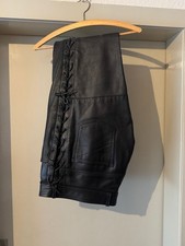 Biker Leder Hose