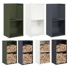 Brennholzregal Metall Kaminholzregal Kaminholzständer Holzlager Feuerholzregal