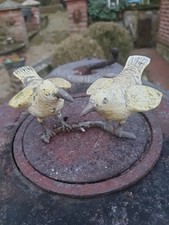 Bronze Figur Skulptur Kunst Deko Alt Garten Vogel Patina