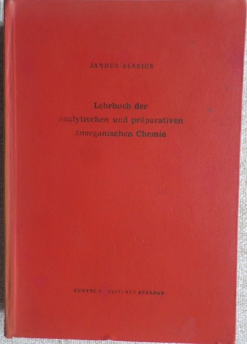 Jander blasius lehrbuch der - blasius,