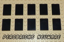 Lego 10 x Fliese/Fliesen 2x3 schwarz #26603 NEUWARE