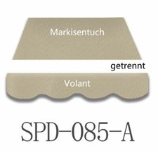 Markisentuch Markisen Markisenbespannung  Volant 2 x 1,5 m 085 Fertig genäht
