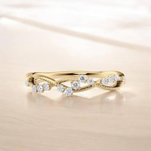 Diamant verlobungsband gold - diamant,