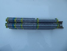 Reihenklemme 33 Stk. PHOENIX UK 5-PE/L/N  auf Schiene Klemmbock TOPPi