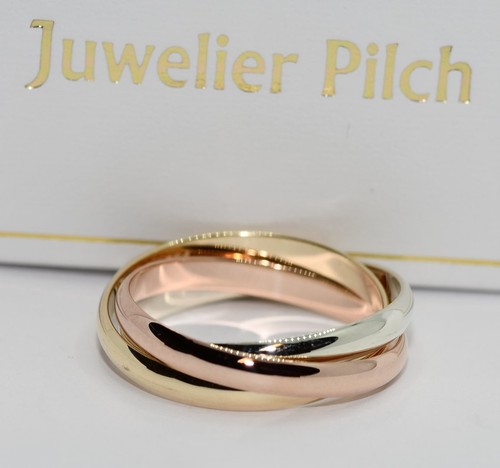 Tricolor ring verschlungen - tricolor-ring,