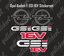 1 Set Aufkleber für Opel Kadett E GSI 16V Sticker Decal Tuning Auto