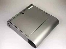 Briefkasten Edelstahl mit Zeitungsrohr Zeitungsfach