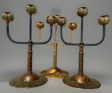Jugendstil Bronze Candelabra