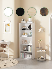 Garvis Standregal 5 Ebenen | 60 cm breit, 148 cm hoch | Offenes Bücherregal Weiß