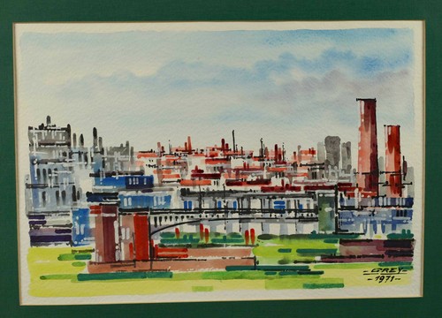 Grey oder rey - grey, aquarell