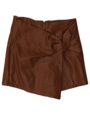 ZARA Damen Kunstleder Shorts