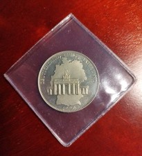 Deutschland einig Vaterland 1990, Medaille, Gedenkmünze, 40mm Durchmesser, Adler