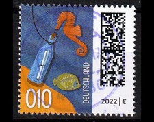 Welt der Briefe  010 ct Mi. 3723 O Fehldruck - Flaschenpost - RUNDSTEMPEL