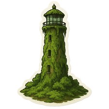 8x lighthouse 9x9 cm car