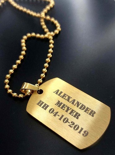 Army dog tag anhängerkette - army,