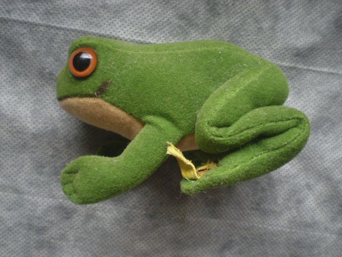 Steiff frosch frog froggy samt - frosch,