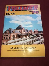 Vollmer Modellbahngebäude und -zubehör Katalog 1976 mit Preisliste