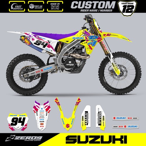 Suzuki motocross grafik custom - suzuki,