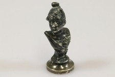 Figürliche Petschaft Siegelstempel Metall versilbert WMF um 1900 (BX2284)