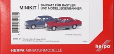 HERPA MINIKIT 1:87 Bausatz PKW Mercedes-Benz S-Klasse blau und rot H0 013727-004