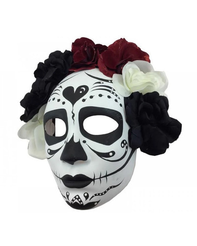 Sugar skull frauenmaske mit - skull,