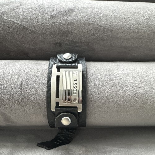Fossil herren armband - , leder