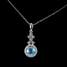 Blautopas Swiss Blue Anhänger